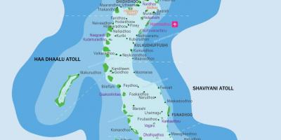 مالدیپ رزارٹ کے محل وقوع کا نقشہ